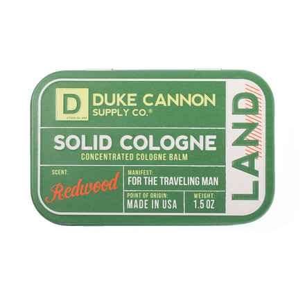 Duke Cannon Supply Co Solid Cologne, Land, 1.5 oz Tin, SCLAND1