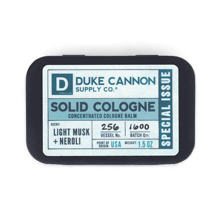 Duke Cannon Supply Co Solid Cologne, Neroli, 1.5 oz Tin, SCNEROLI