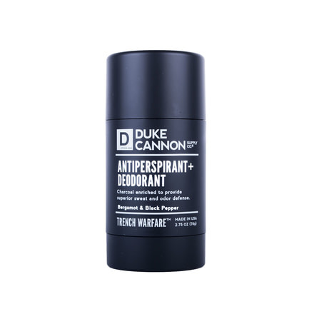 Duke Cannon Supply Co Trench Warfare AP/Deo, Bergamot &amp; Black Pepper, 2.75 oz, APDEOBP