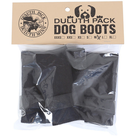 Duluth Pack Dog Boots -Small-Black