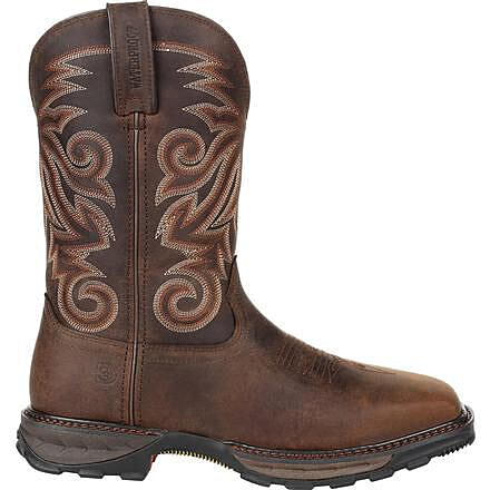 Durango Boot Maverick XP Steel Toe Western Waterproof 11 inch Work Boot - Mens, Burly Brown, 15 Medium, DDB0206-15-M