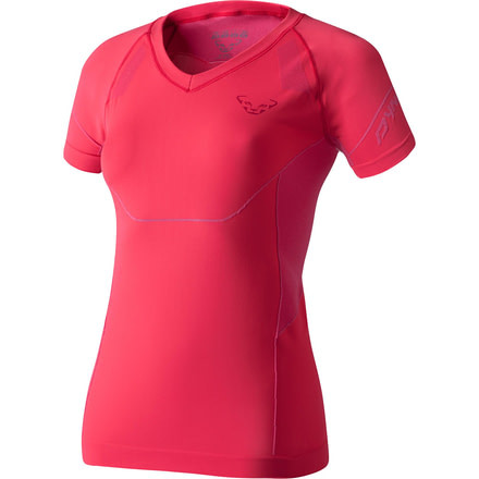 Dynafit Alpine Seamless Short Sleeve Tee - Women's-Hibiscus-Medium