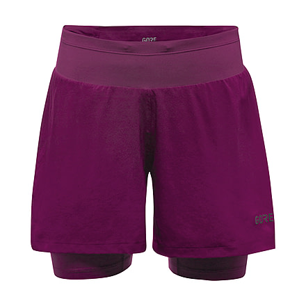 GOREWEAR R5 Womens 2in1 Running Shorts in Process Purple XL 16-18 Slim fit 3E5DD997, 100623-BQ00-44