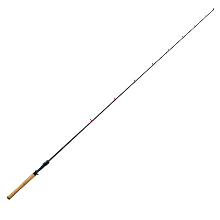 Eagle Claw 2.5 Series Baitcast Rod, Medium, Fast, Black/Red, 63, EC163MF1