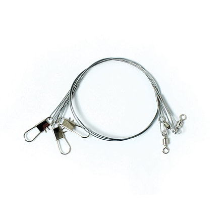 Eagle Claw 24in Clear/Bright Heavy Duty Wire Leader,45lb 08013-006