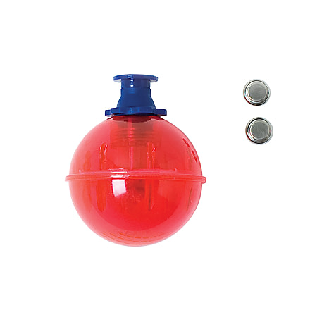 Eagle Claw 2in Red Round Lighted Bobber w/ Batteries FLITERD-2