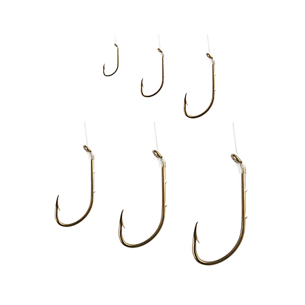 Eagle Claw Baitholder Snelled Hook,Assortment,6 of Each Size 139QH