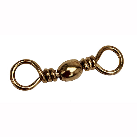 Eagle Claw Barrel Swivel,Resealable,Brass,Size 7 01111-007