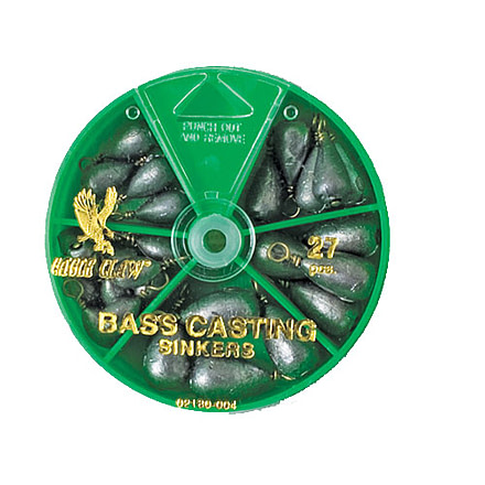 Eagle Claw Bass Cast Sinker Assortment 27pcs 02180H-004
