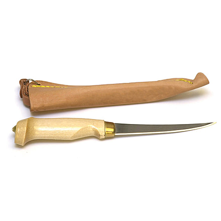 Eagle Claw Fillet Knife,4in Blade,Wood Handle 03050-004