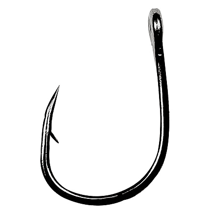 Eagle Claw Lazer Heavy Wire Live Bait Hook, Needle Point, Black, Size 8/0, 5 per Pack, L8PGH-8/0