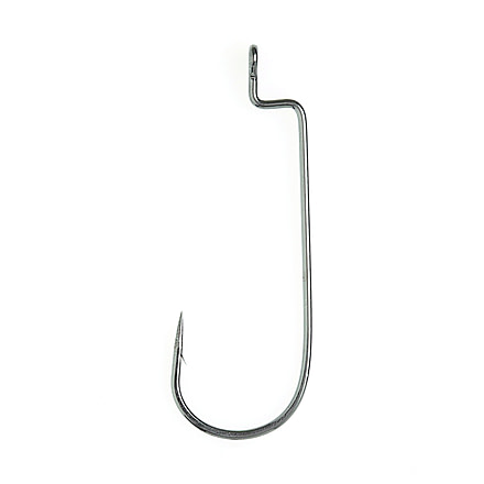 Eagle Claw Lazer Sharp Value Series Round Bend Work Hook, Platinum Black, Size 2/0, 15 per Pack, LPA091GH-2/0