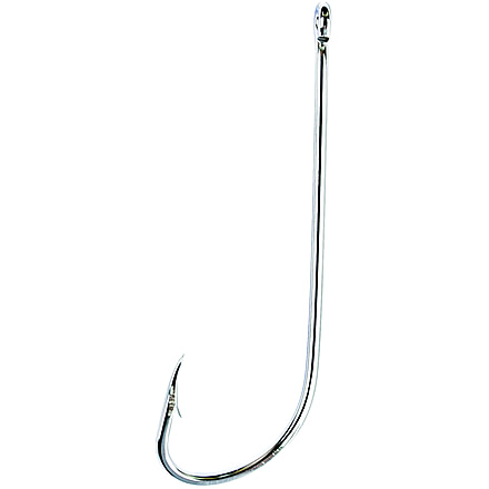 Eagle Claw Long Shank Hook, Forged, 2X Long Plain Shank Ringed Eye, Sea Guard, Size 3, 10 per Pack, 066AH-3
