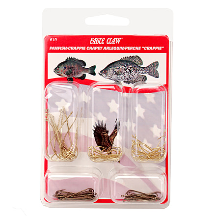 Eagle Claw Panfish/Crappie Hook,Aberdeen Style,Assorted 619H