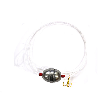 Eagle Claw Trout Bait Rig w/Sliding Steel Egg Sinker,Gold,Size 12 06040-012