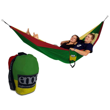 Eagle's Nest Outfitters Double Nest Hammock-Rasta