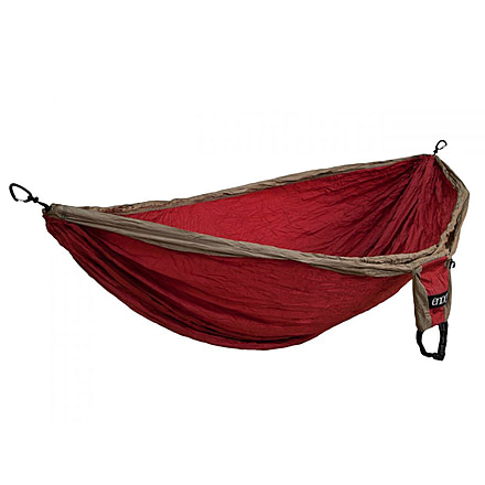 Eagles Nest Outfitters Double Deluxe Hammock-Khaki/Maroon
