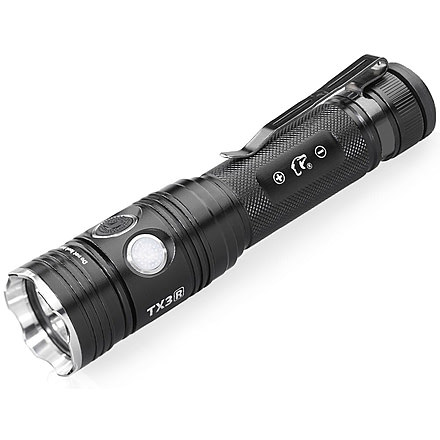 EAGTAC TX3V XHP70.2 Flashlight, 21700 5000mAh li-ion, NW LED, 3317 Lumen, Black, TX3V-XHP702-NW