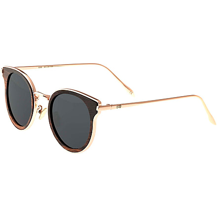 Earth Wood Derawan Sunglasses, Espresso Frames, Black Lens, Polarized, One Size, ESG029E