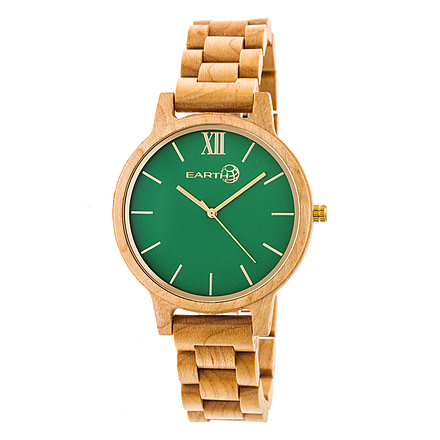 Earth Wood Pike Bracelet Watch, Green/Khaki/Tan ETHEW5201