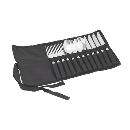 Easy Camp Family Cutlery, Black/Silver 580034