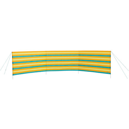 Easy Camp Shore Beach Windscreen, Orange / Yellow / Blue Trim 120096