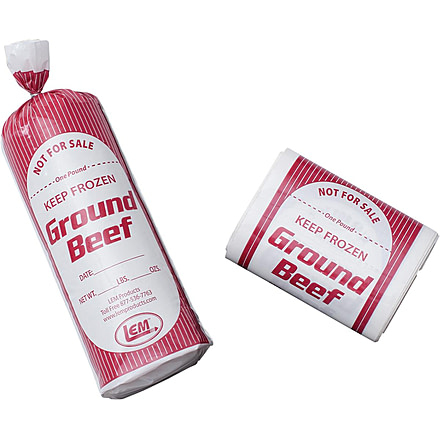LEM Products 1 lb. Ground Beef Bags - 25 count 9250D4FD, LSW038