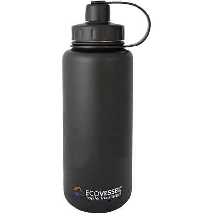 Eco Vessel Boulder Insulated Bottle, 32 Oz, Black, BLD946BS