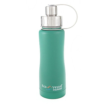 Eco Vessel Boulder Triple Insulated Stainless Steel Bottle-Matte Green-17 oz