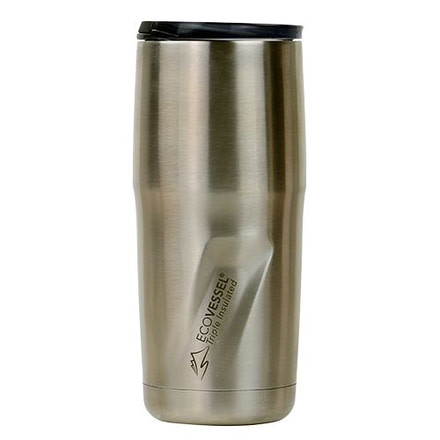 Eco Vessel METRO Insulated Bottle, 16oz, Silver Express, Silver Express, Stainless Steel, 100 Year Manufacturer Warranty, EVS-77064