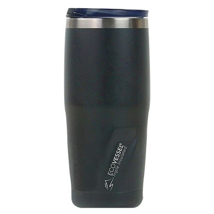 Eco Vessel METRO Insulated Bottle, 24oz, Black Shadow, Black Shadow, Stainless Steel, 100 Year Manufacturer Warranty, EVS-77217