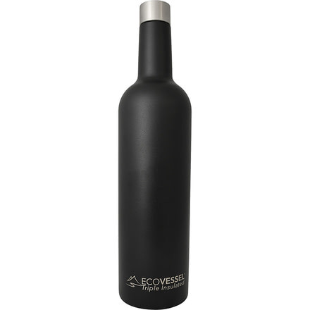 Eco Vessel Vine Insulated Wine 25oz Slver WIN750SE