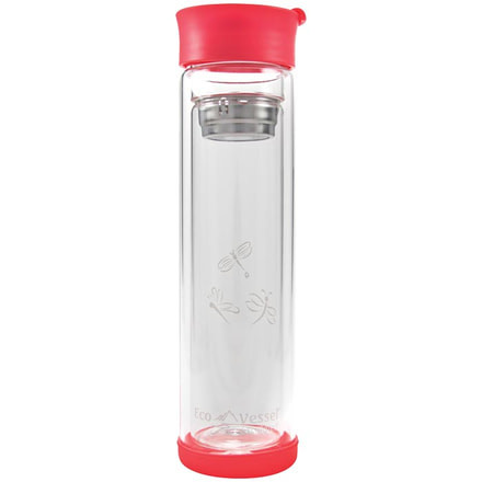 Eco Vessel Vue Double Glass 14 Oz Red DWG400RD