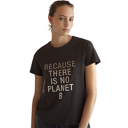 Ecoalf Becausalf T-Shirt - Womens, Asphalt, Extra Small, GATSBECAU8032WW21-303-XS