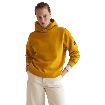 Ecoalf Cudilleralf Sweatshirt - Womens, Old Mustard, Small, GASTCUDIL3830WW21-216-S