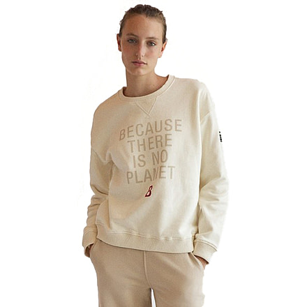 Ecoalf Llanesalf Because Sweatshirt - Womens, Light Beige, Small, GASTLLANE8002WW21-050-S