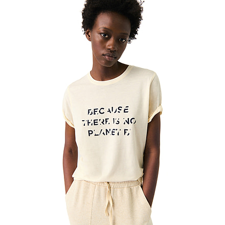 Ecoalf Minalf T-Shirt - Womens, Cream, M, GATSMINTS1270WS22-015-M