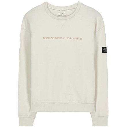 Ecoalf Ross Because Minimal Pink Sweatshirt - Womens, White, Large, GASTROSMI3000WW19-001-L