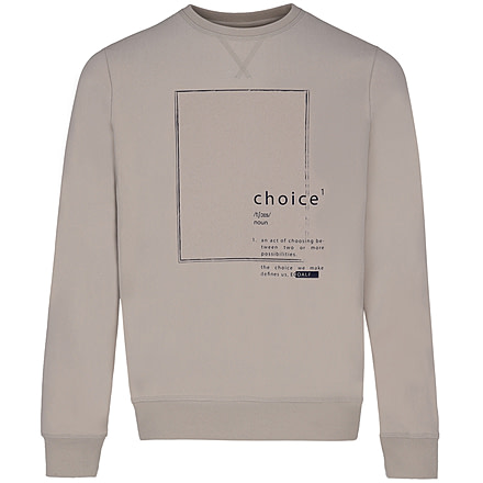 Ecoalf Teleralf Sweatshirt - Mens, Beige, S, GASTTELER8001MS22-051-S