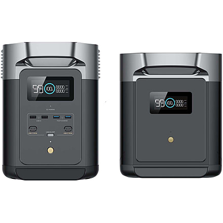 EcoFlow DELTA 2 + DELTA Max Smart Extra Battery, Black, DELTA2-DELTAMaxEB