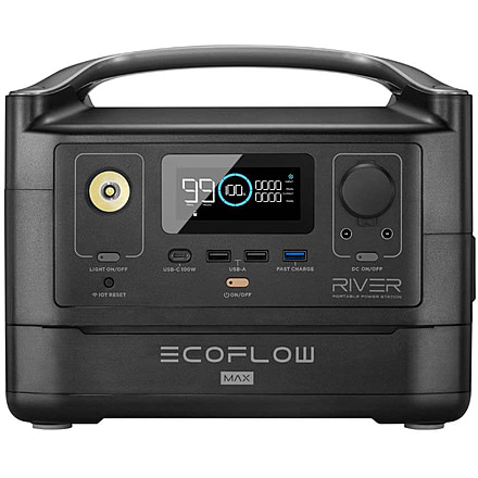 Ecoflow RIVER600 MAX Portable Power Station, Black, 50024071
