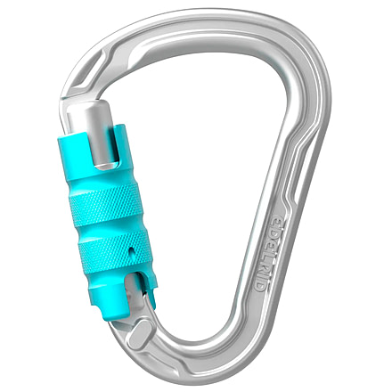 Edelrid HMS Strike Triple II Carabiner, Silver, 737700000060