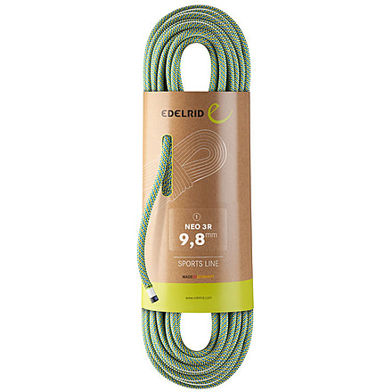 Edelrid Neo 3R 9.8mm Non-Dry Rope, Oasis/Icemint, 60m, 713190601180