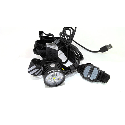 EDEMO Nitecore HU60 1600 Lumen Focusable Rechargeable Headlamp, Black, 6952506406104, EDEMO1