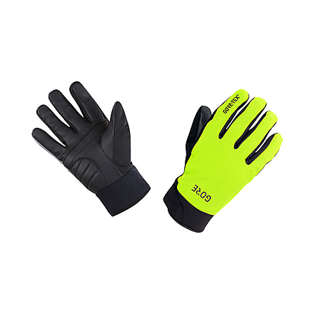 GOREWEAR C5 GORE-TEX Thermo Gloves in Neon Yellow/Black XS Waterproof AAF58378, 100563-0899-5