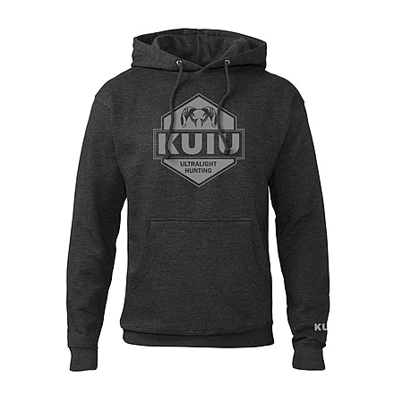 Kuiu Logo Badge Hoodie - Men's, Charcoal, 3XL, Cotton, Adult, Male, 7499521130654