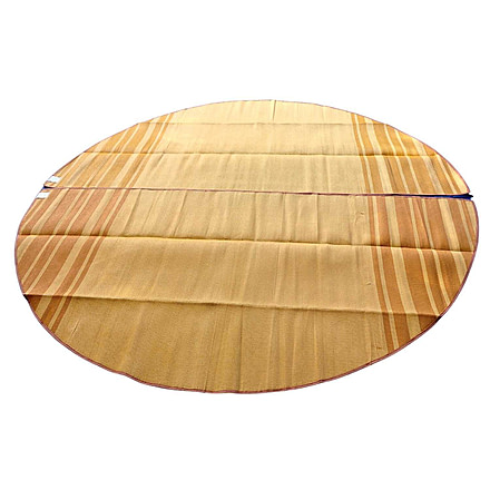 Life Intents Striped Bell Tent Floor Matting / Earth Tones 4M, Sandy Peach, 13ft, 8224117719252