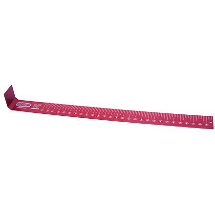 EGO Measuring Board 34in 3/16in Red Annodize Alum Plate Laser Etched, 73003