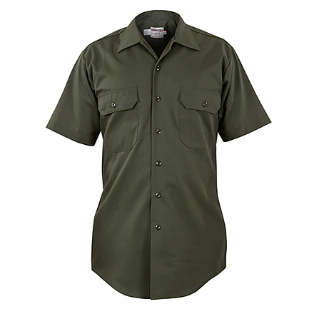 Elbeco LA County Sheriff Poly/Cotton Short Sleeve Shirt - Mens, 3XL, Silver Tan, 4654N-3XL