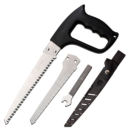 Elk Ridge Hand Saw Set, 8 in, 3Cr13 Stainless Steel Stainless Steel, Saw, Black, ER-SAW004BK